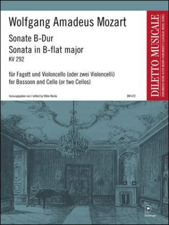 Sonate B-Dur KV292 für Fagott und Violoncello