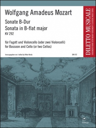 Sonate B-Dur KV292 fr Fagott und Violoncello