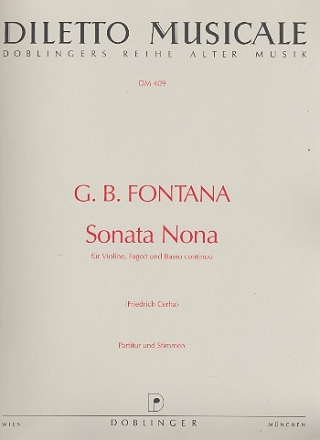 Sonata nona fr Violine, Fagott und Bc