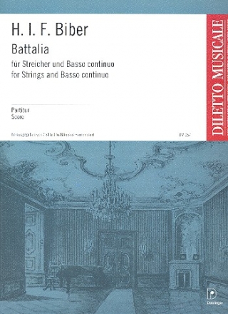 Battalia fr Streicher und Bc Partitur