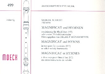 Magnificat und Hymnen fr 2 Blockflten (ST) Spielpartitur