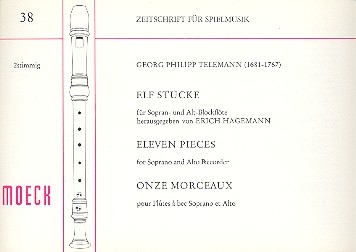 11 Stcke fr 2 Blockflten (SA)