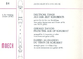 Deutsche Tnze aus der Zeit Schuberts fr 3 Blockflten (SSA) Spielpartitur