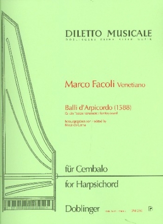 Balli d'arpicordo (1588) fr ein Tasteninstrument