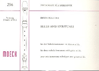 Blues und Spirituals fr 3 Melodie- instrumente mit Gitarre ad lib. Partitur