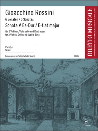 Sonata Es-Dur Nr.5 fr Streichorchester Partitur