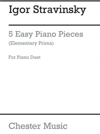 5 easy Pieces for piano 4 hands right hand easy
