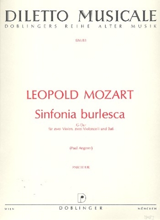 Sinfonia burlesca fr 2 Violen, 2 Violoncelli und Bass Partitur
