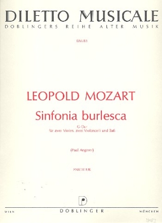 Sinfonia burlesca fr 2 Violen, 2 Violoncelli und Bass Partitur