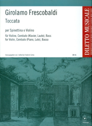 Toccata fr Violine, Cembalo und Bass Partitur und Stimmen