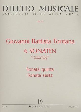 6 Sonaten Band 3 (Nr.5-6) fr Violine und bc