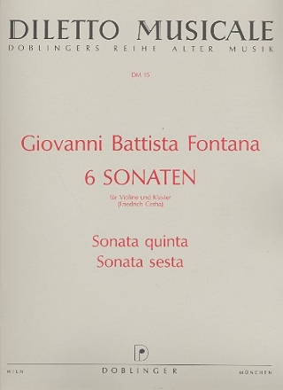 6 Sonaten Band 3 (Nr.5-6) fr Violine und bc