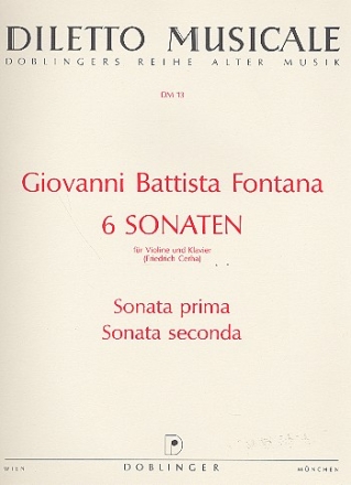 6 Sonaten Band 1 (Nr.1-2) fr Violine und Bc
