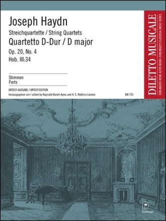 Streichquartett D-Dur op.20,4 Hob.III:34  Stimmen