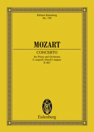 Konzert C-Dur KV467 fr Klavier und Orchester Studienpartitur