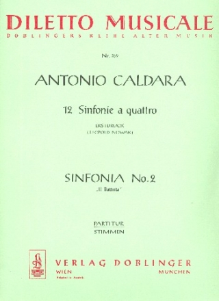 Sinfonia  4 C-Dur Nr.2 fr Streicher Partitur