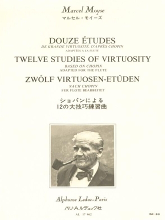 12 tudes de grande virtuosit d'aprs Chopin pour flte