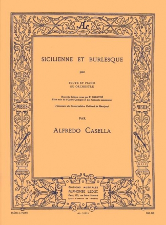 Sicilienne et Burlesque pour flute et piano