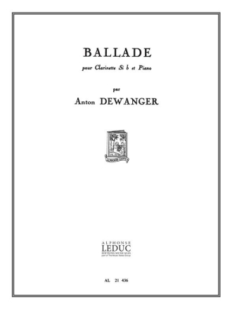 Ballade op.88 pour clarinette et piano