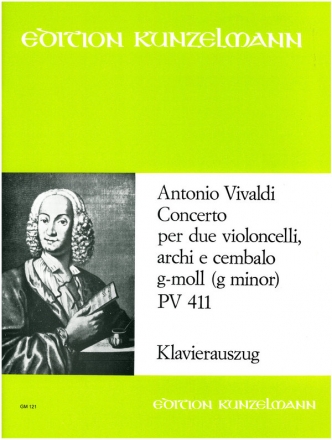 Concerto g-Moll PV411 fr 2 Violoncelli, Streicher und Bc Klavierauszug