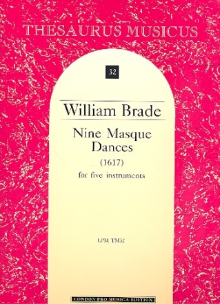 9 masque dances for 5 instruments score (1617)