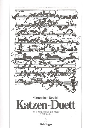 Katzen-Duett fr 2 Singstimmen und Klavier