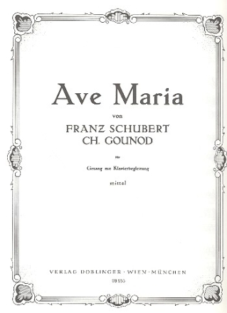 Ave Maria fr mittlere Singstimme und Klavier