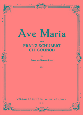 Ave Maria fr tiefe Singstimme und Klavier