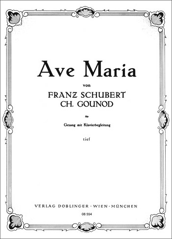 Ave Maria fr tiefe Singstimme und Klavier