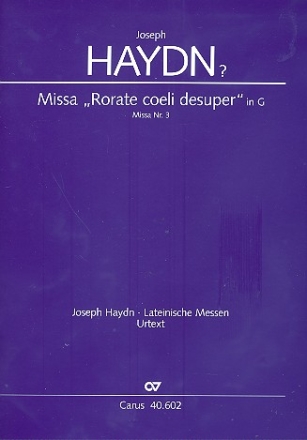 Missa brevis G-Dur Hob.XXII:3 fr Chor, Streicher und Bc Partitur