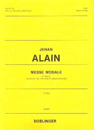 Messe Modale en Septuor fr Sopran, Alt, Flte und Streichquartett (Orgel) Partitur