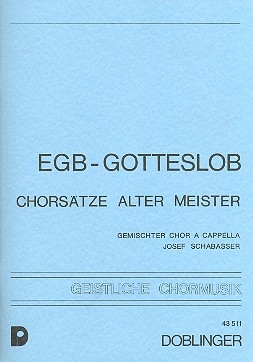 Chorstze alter Meister Band - Ev. Gesangbuch/Gotteslob fr gem Chor a cappella Partitur