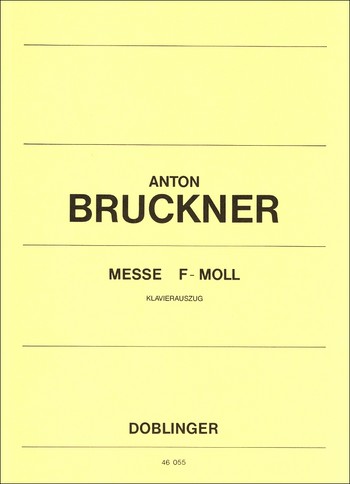 Messe f-Moll fr Soli (SATB), gem Chor und Orchester Klavierauszug (la)