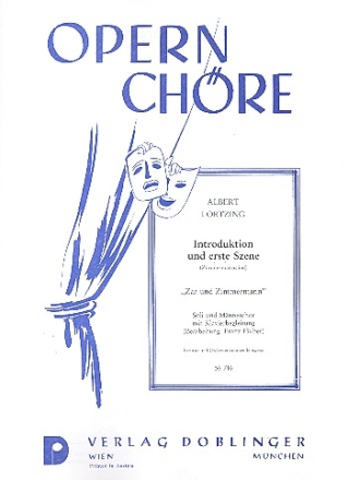 Introduktion und erste Szene aus Zar und Zimmermann fr Mnnerchor und Klavier Klavierpartitur