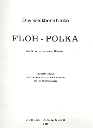 Floh-Polka aufgezeichnet nach einem Flohstich 