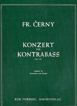 Konzert op.20 fr Kontraba und Orchester fr Kontraba und Klavier