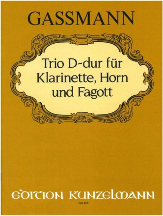 Trio D-Dur fr Klarinette in A, Horn in D und Fagott Partitur und 3 Stimmen