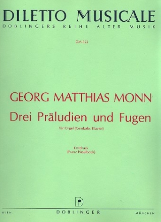 3 Prludien und Fugen fr Orgel (Cembalo, Klavier)