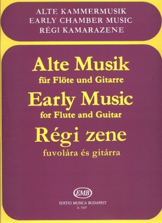 Alte Musik fr Flte und Gitarre Partitur