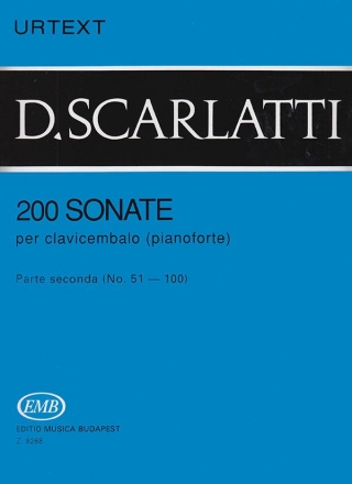 200 Sonaten Band 2 (Nr.51-100) . fr Cembalo (Klavier) 