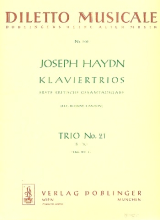 Klaviertrio B-Dur Nr.21 Hob.XV:8  Stimmen