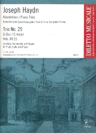 Trio G-Dur Nr.29 Hob.XV:15 fr Flte, Violoncello und Klavier,  Stimmen