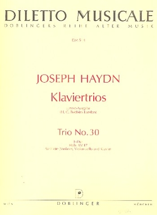 Trio F-Dur Nr.30 Hob.XV:17 für Flöte, Violoncello und Klavier