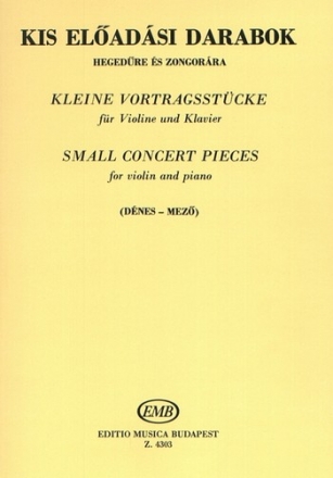 Kleine Vortragsstcke fr Violine und Klavier