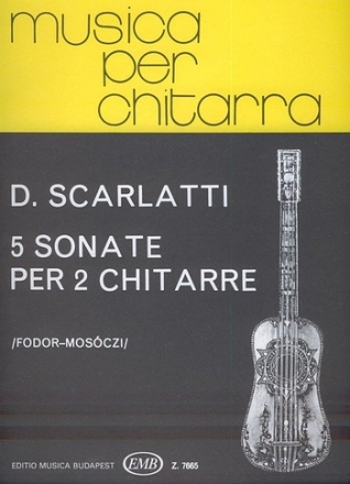 5 sonate per 2 chitarre partitura