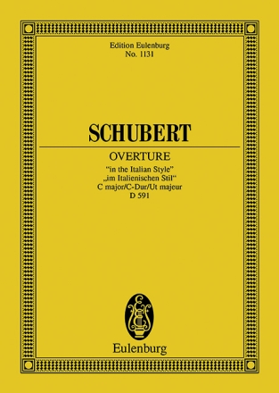 Ouvertre im italienischen Stil C-Dur D591 fr Orchester Studienpartitur