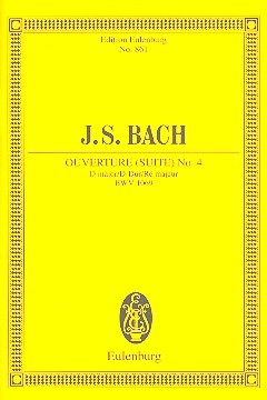 Ouvertre D-Dur Nr.4 BWV1069 fr Orchester Studienpartitur