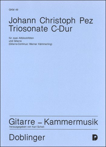 Triosonate C-Dur fr 2 Altblock- flten und Gitarre
