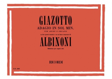 Adagio sol minore per organo