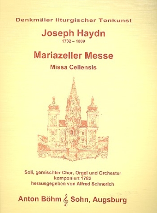 Mariazeller Messe C-Dur HOB.XX:8 fr Soli, Chor, Orgel und Orchester Orgelauszug